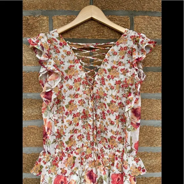 Anthropologie FIG & FLOWER boho dress large - Image 10
