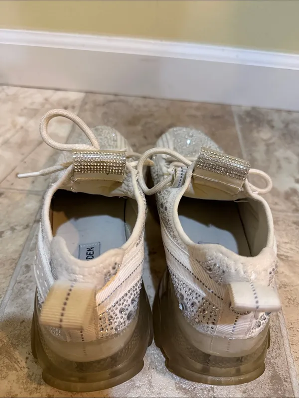 Women’s Steve Madden Maxima Rhinestone Sneakers - Image 4