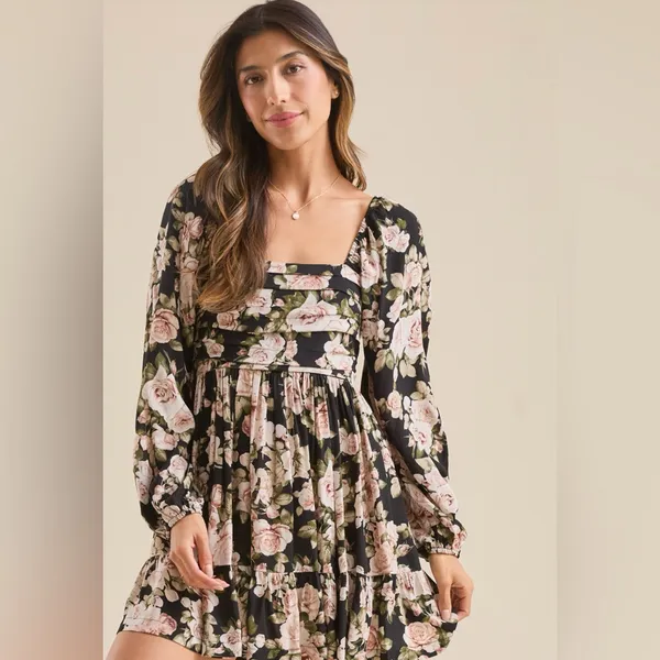 NWT Altar’d State Gracie Floral Mini Dress - Image 3
