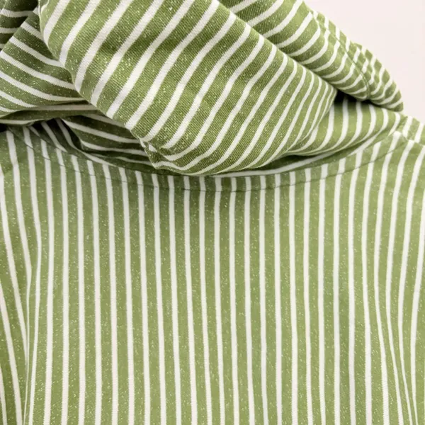 Anthropologie Pilcro Green Wharfside Striped Hoodie‎ 100% Cotton Size M - Image 10