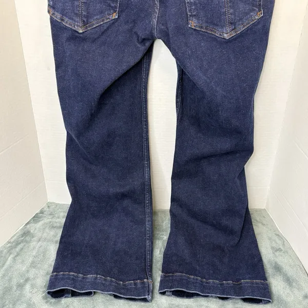 Pilcro The Nyhavn Mid-Rise Cropped Flare Leg Jeans Size 30 Boho Retro Style - Image 7