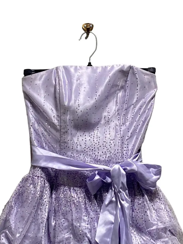 Gunne Sax Jessica McClintock Vintage Strapless Dress Purple Size 3 Homecoming - Image 6
