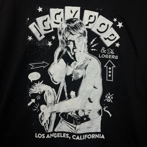 Zoltron Iggy Pop and The Losers 2023 Tour T-Shirt Extra Large - Image 2