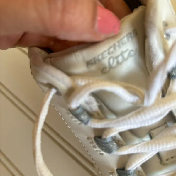 Skechers Flex‎ Elite Sneakers Size 9 Womens White Leather Walking Shoes 11798EW - Image 8