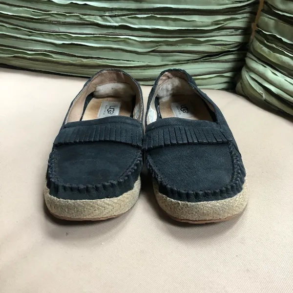 Ugg Australia‎ Marrah Black Leather Moccasins 7.5 - Image 4