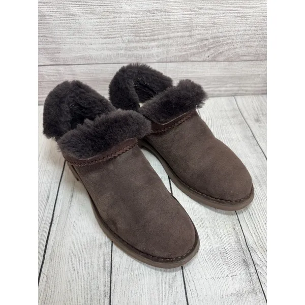 UGG Cory II Grey Suede Sheepskin Lined Ankle Boots Womens Slim Silhouette Sz 8.5 - Image 2