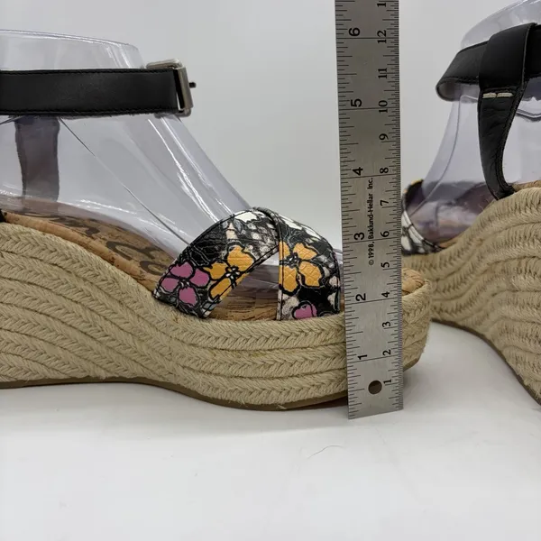 Sam Edelman Womens 10 Sandals‎ Destin Wedge Espadrille Floral Platform Shoes - Image 14