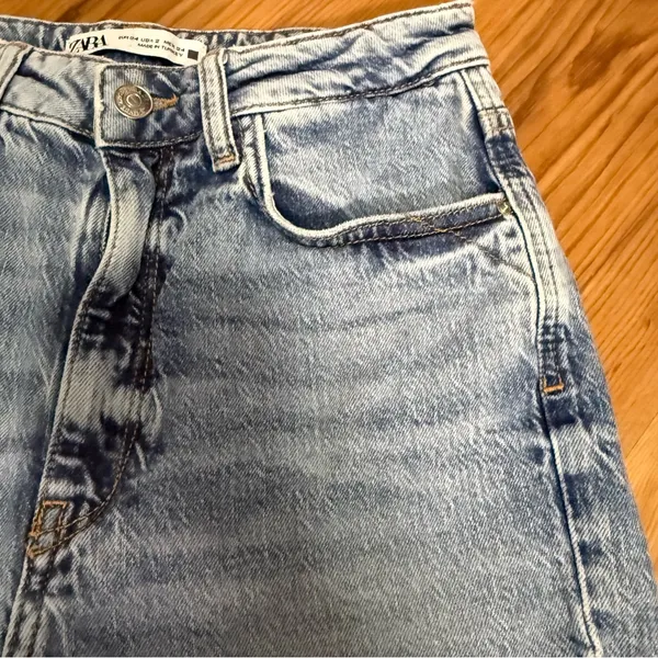 Zara Blue Denim Jeans - Image 6