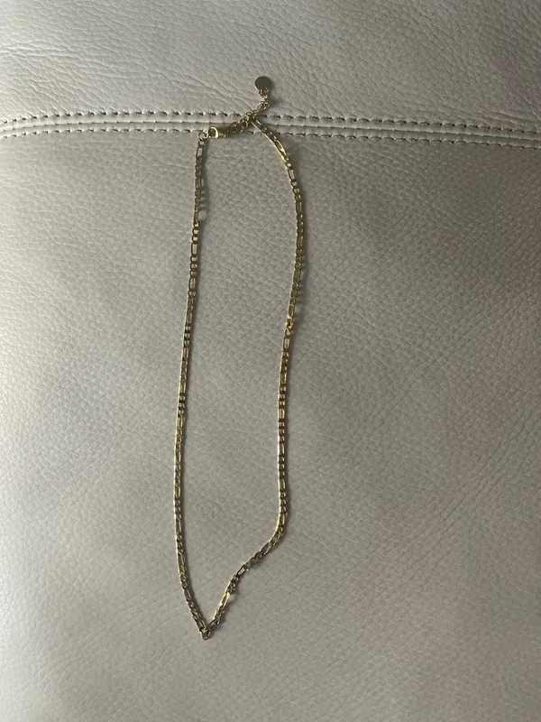 Gold link chain necklace - Image 2