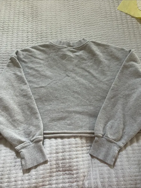 aerie Light Gray Pullover Sweatshirt - Image 3
