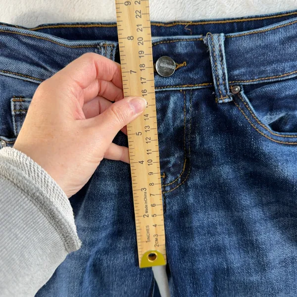 Disclosure 0/24 Jeans Flare Bootcut Dark Wash Stretch Denim Pant Blue Flattering - Image 11