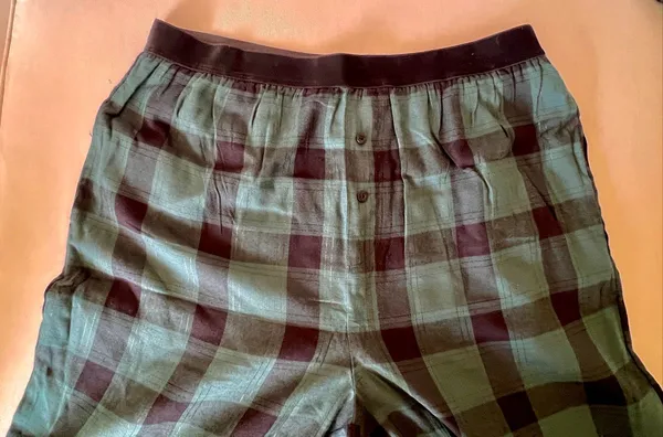 Victorias Secret Pink Pajamas Sz M Flannel Forrest Green Black Plaid Cotton NWT - Image 6