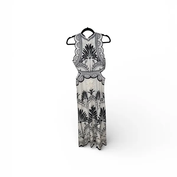 Commense Boho Cutout Midi Dress – NWT – Size Small Black - Image 4
