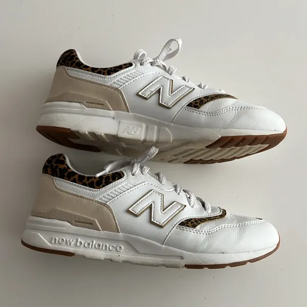 New Balance 997H Cheetah/Leopard Beige and White Size Youth 6.5 UK 6 Women’s 8 - Image 3