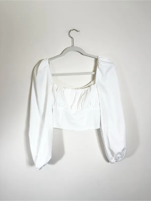 Princess Polly Ariah Long Sleeve Top White Size 2 - Image 5