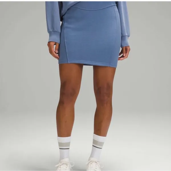 **NWT Lululemon Scuba High-Rise Mini Skirt | Oasis Blue | Size Medium **‎ - Image 2