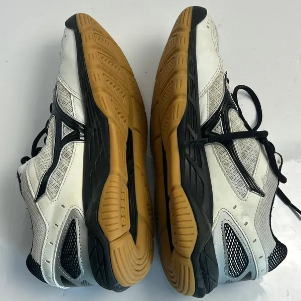 Mizuno Wave Supersonic Womens 8 Volleyball Shoes‎ White Black V1GC18400 - Image 8