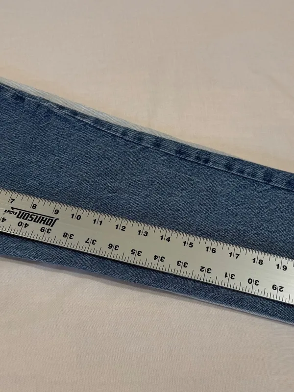 PACSUN High Rise Straight leg Buttonfly Two Tone Denim Jeans Women’s Sz 22 - Image 5
