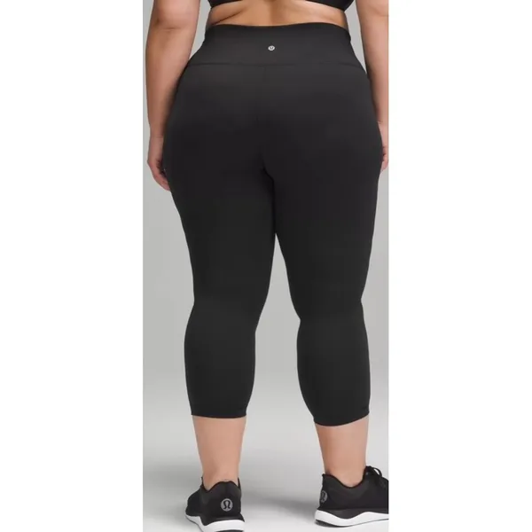 Lululemon Womens Leggings 18 Black Wunder Train High-Rise Crop 21 Activewear - Image 2