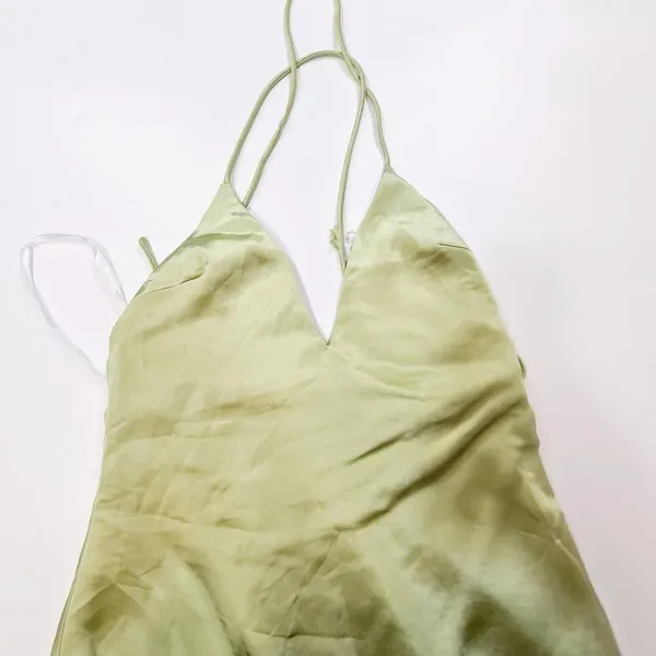 MORE TO COME Regina Maxi Dress in Green Small - Image 3