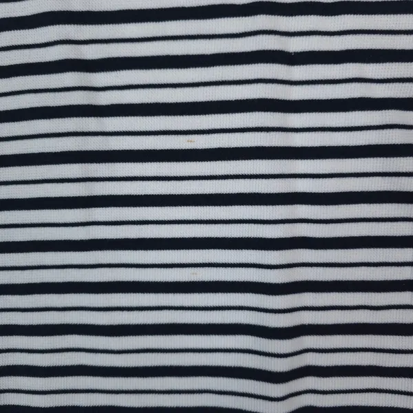 Crazy Horse Striped Waffle Knit Thermal Shirt Women Medium Navy Blue White - Image 11