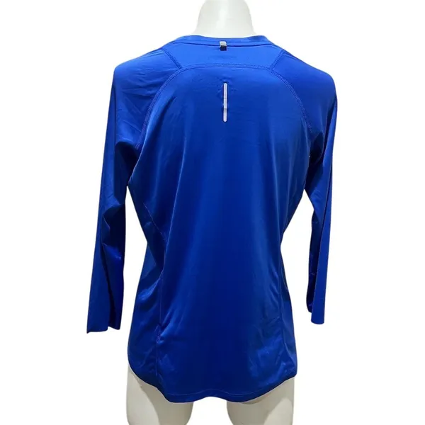 Nike Women's Long Sleeve Running Top Blue Size L Dri-Fit Activewear - Image 5