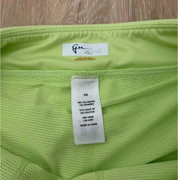 Greg Norman Light Green Lime Green Neon Green Yellow Green Golf Skirt XS - Image 5