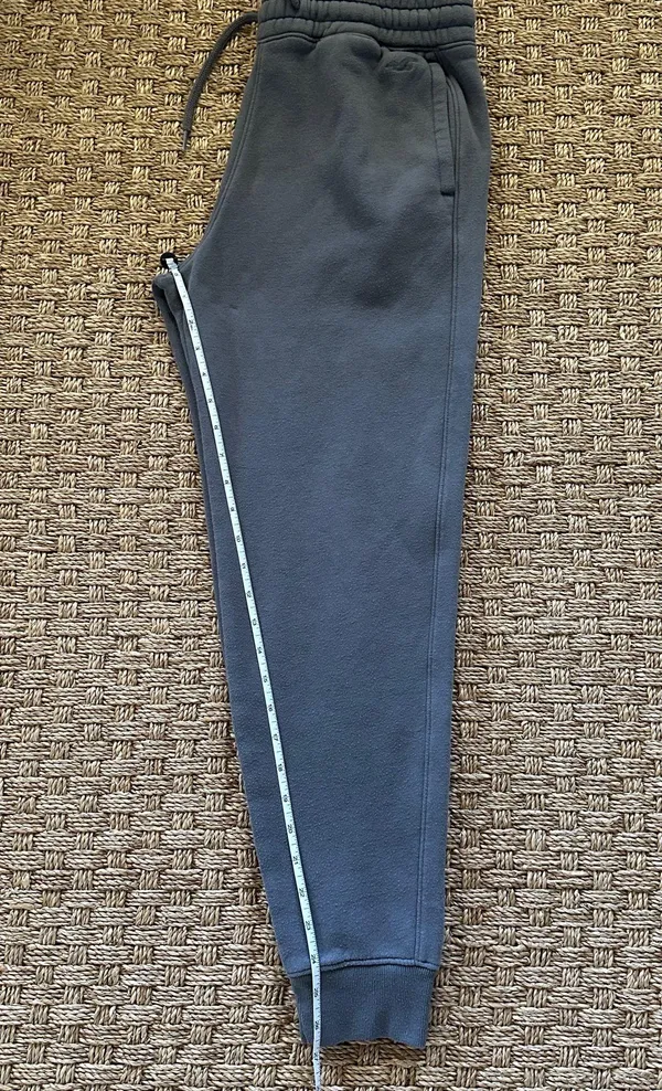 Hollister Gray Relaxed Jogger Sweatpants Mens S Drawstring Pockets Cotton Blend - Image 6