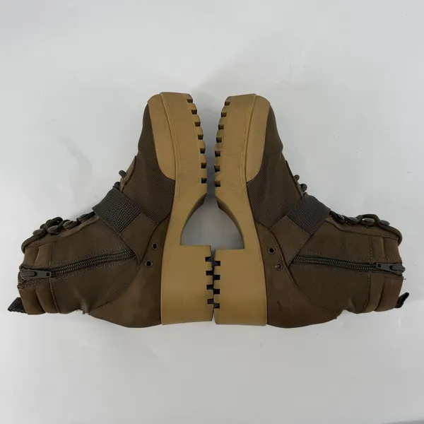 Steve Madden Grady Olive Green Combat Boots Platform Utility Buckle 6M - Image 5
