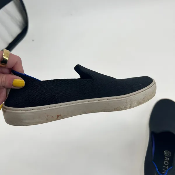 Rothy's Original Slip On Sneaker Casual Flats Shoes Womens US 8 black comfort - Image 4