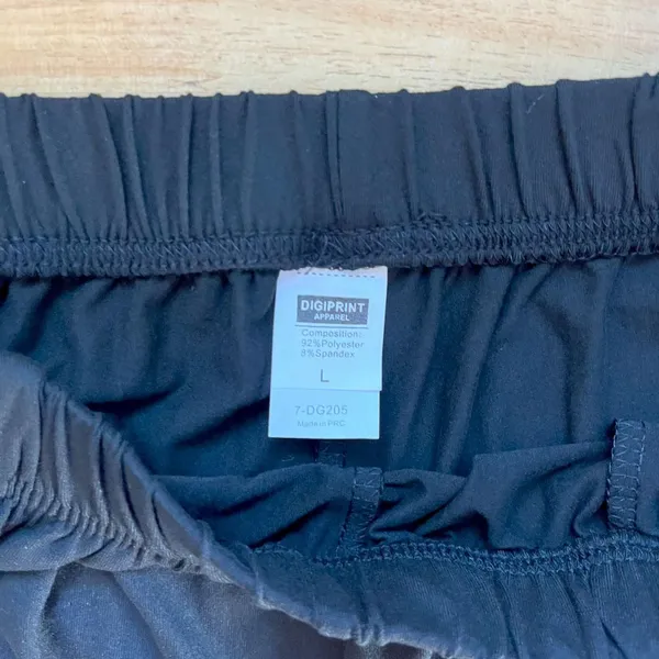 Source Unknown Soft Stretchy Black Matching T-shirt and Shorts Lounge Set Size L NWOT - Image 6