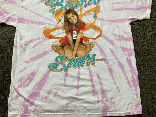 Britney Spears Tie Dye Pink Tee - Image 4
