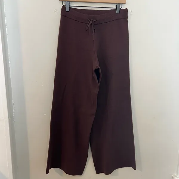NWT 525 AMERICA- Miranda High Rise Wide Leg Pants Chocolate Size S - Image 2