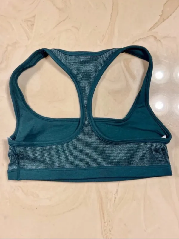 PINK VICTORIA’S SECRET Cotton Dorm Shine Green Waffle Knit Bralette Boyshorts M - Image 10