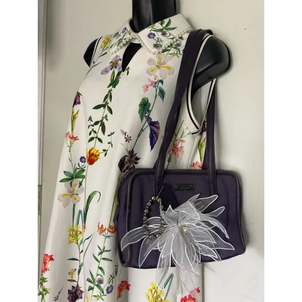 Coach Handbag Purple Customized with Applique - Image 5