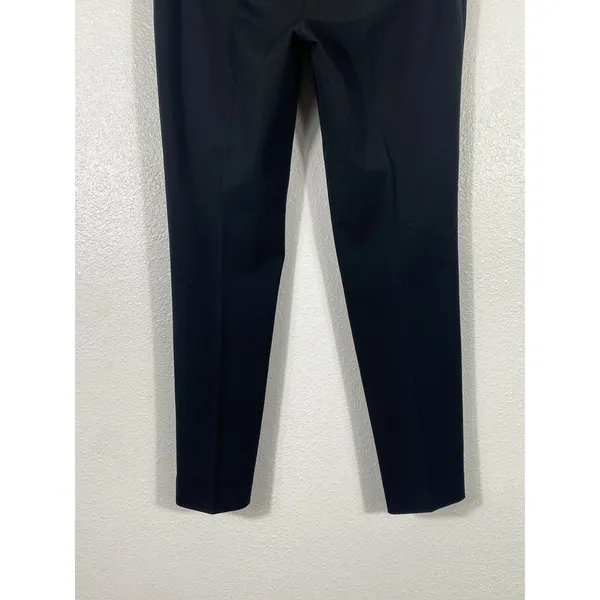 Lauren Ralph Lauren Black Flat Front Straight Dress Pants Size 8 Classic Stretch - Image 6