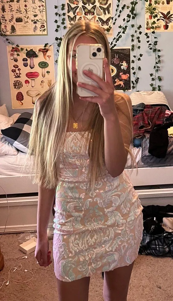 Sequin Mini Dress - Image 5