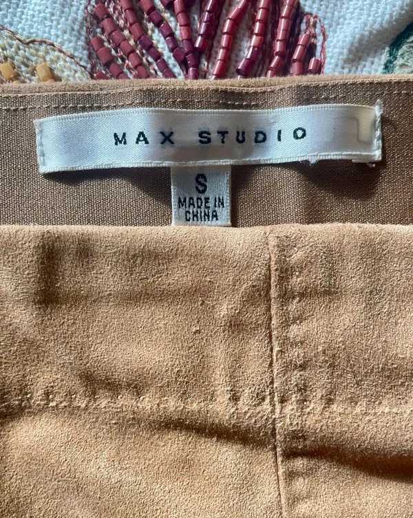 Max Studio Vintage Suede Skirt - Image 2