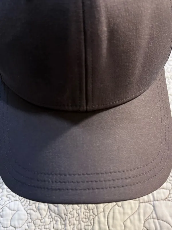 Lululemon Black Adjustable Performance Cap Tonal X Pattern Underbrim 💛 - Image 6