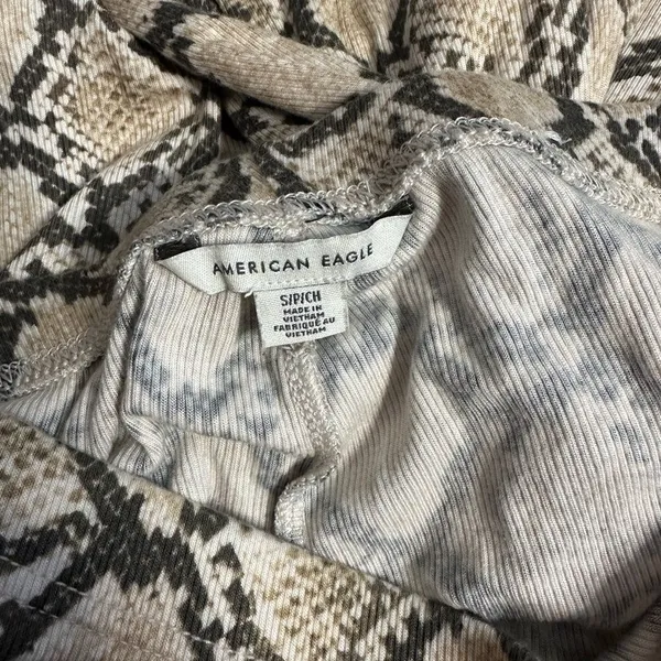 American Eagle Outfitters Snake Print Pull-On Bell Bottom Flare Pants - Image 2
