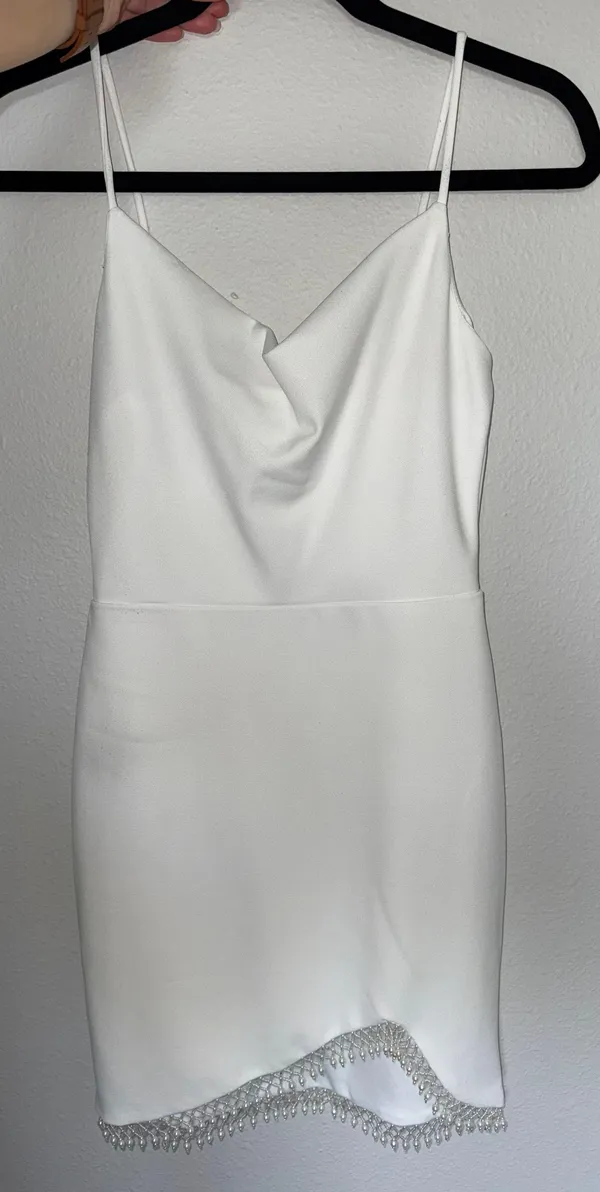White Beaded Dress - Image 2