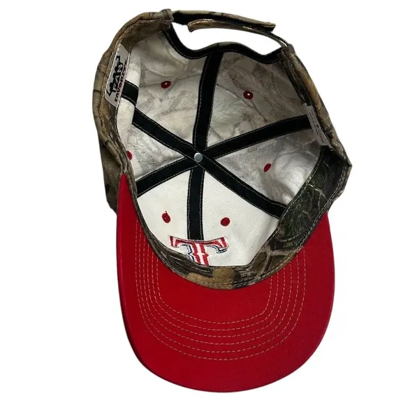 Texas Rangers '47 Brand Adjustable Camo Hat‎ Unisex Embroidered Logo - Image 3