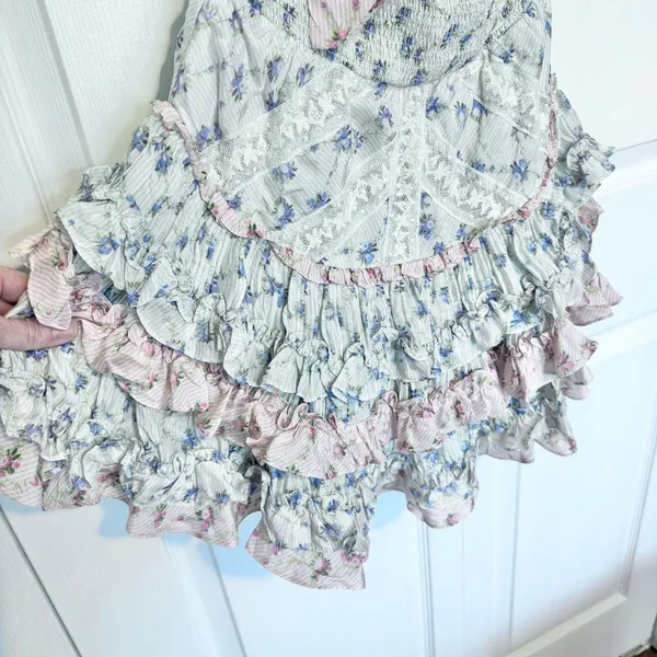 Like New LoveShackFancy Quintell Halter Mini Dress - Image 16