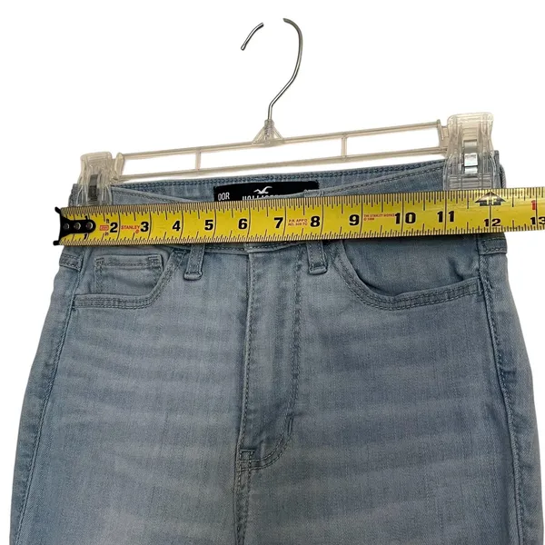 Hollister Jeans Women's 23 Blue Ultra High Rise Skinny Distressed Stretch Denim - Image 7