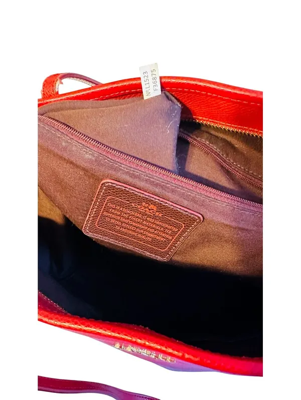 Coach Red City Zipper Tote - Image 5
