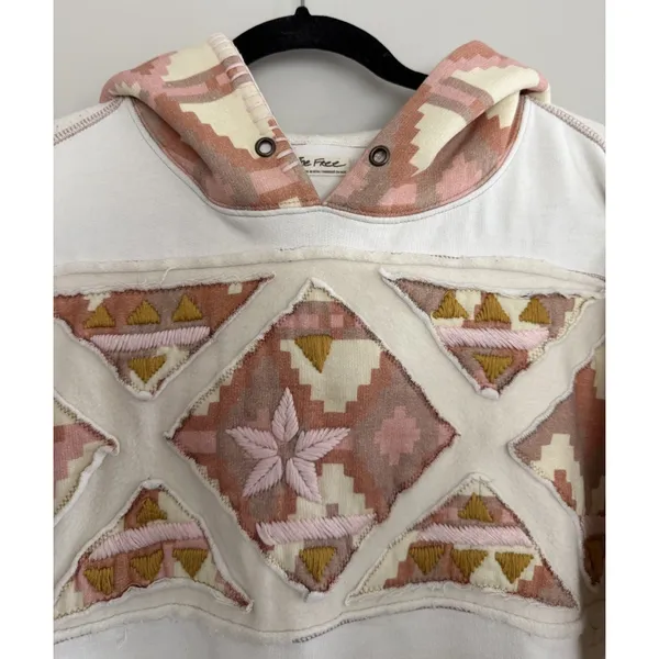 Free People Nordic "It's a Vibe" Hoodie Women's Size Small‎ - Image 3