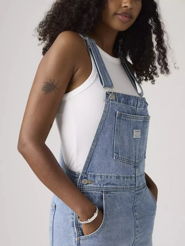 Levi’s Premium VINTAGE OVERALLS Size XS Retro 90s baggy workwear Utility Granola - Image 2