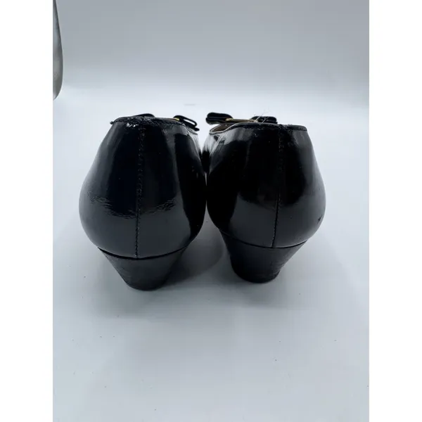 Salvatore Ferragamo Boutique Vara Bow Pumps Black Leather‎ Women's 8.5 AAA - Image 5