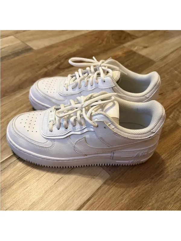 Nike Air Force 1 Shadow White Running Shoes - Image 4
