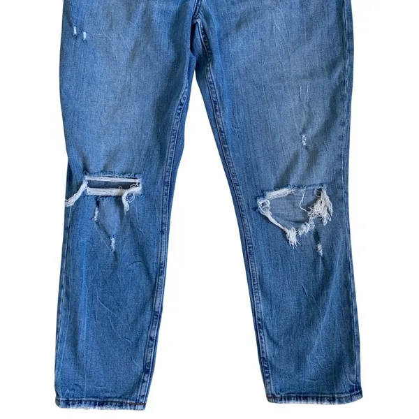 Abercrombie &‎ Fitch Curve Love High Rise Skinny Distressed Jeans Blue 29/8S - Image 3